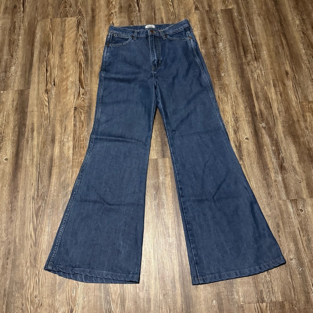 Wrangler Wanderer 622 Jeans Women's 28 High Rise Flare Western Relaxed Fit Denim